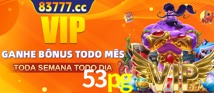 Banner promocional do 53pg oferecendo 100% de recompensas adicionais contínuas para quem fizer o login diário (Daily sign-in), com um mascote de coelho.